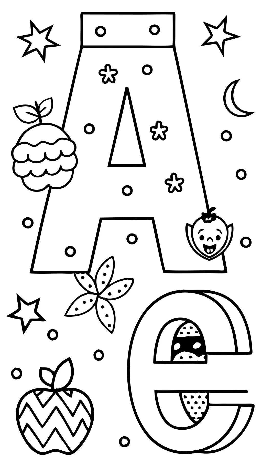 alphabet letters coloring pages